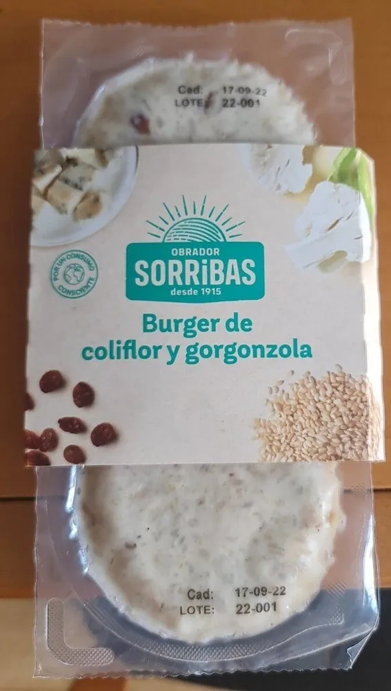 Burger coliflor y gorgonzola