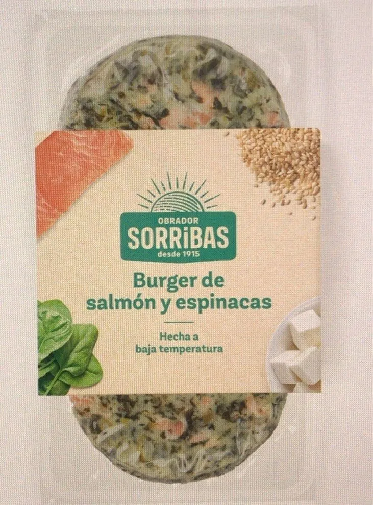 Burguer de espinacas y salmon