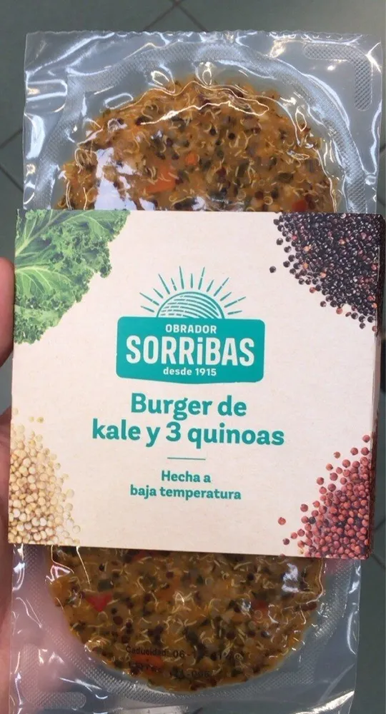 Burger kale y 3 quinoas