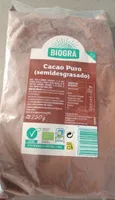 Cacao puro semidesgrasado
