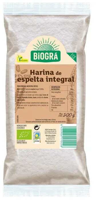 HARINA DE ESPELTA INTEGRAL