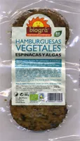 Burguers vegetales de espinacas y algas con tofu