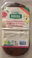 Burguers Vegetarianas de Queso de Cabra, Higos y Mango