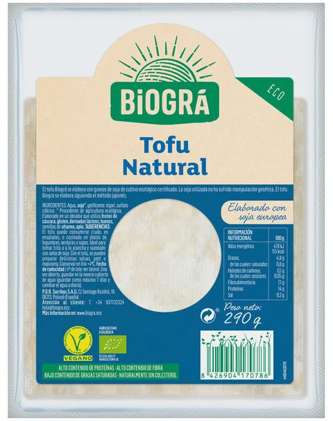 Tofu ecológico "Biográ" Natural
