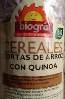 Tortas de arroz con quinoa