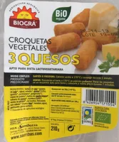 Croquetas vegetales 3 quesos