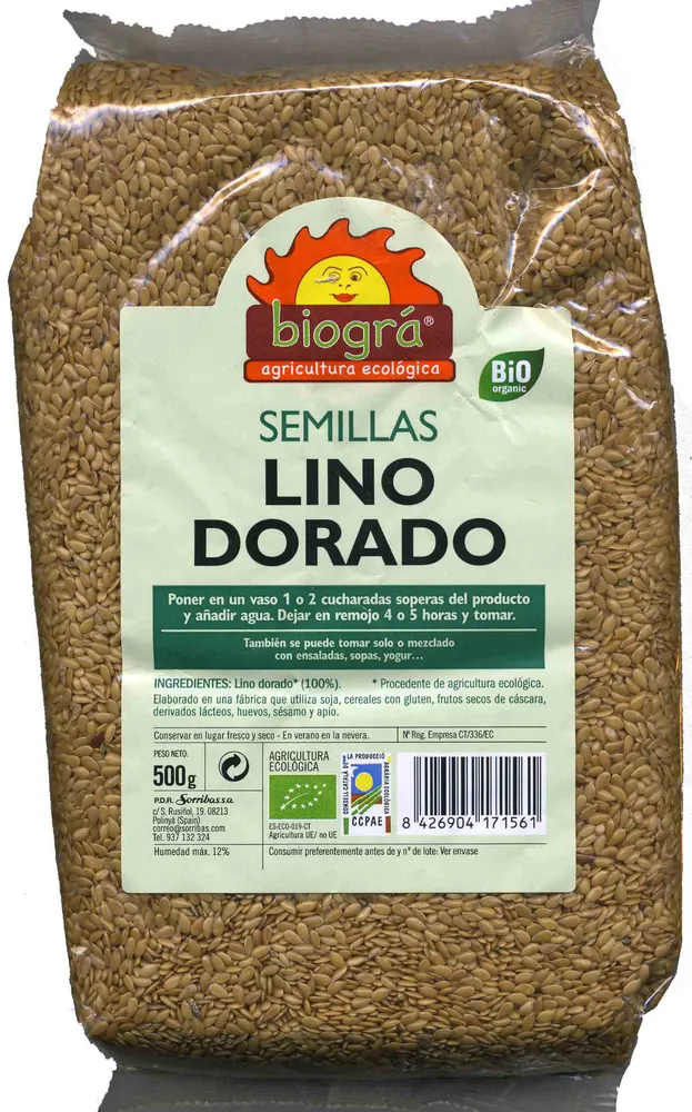 Semillas de lino dorado
