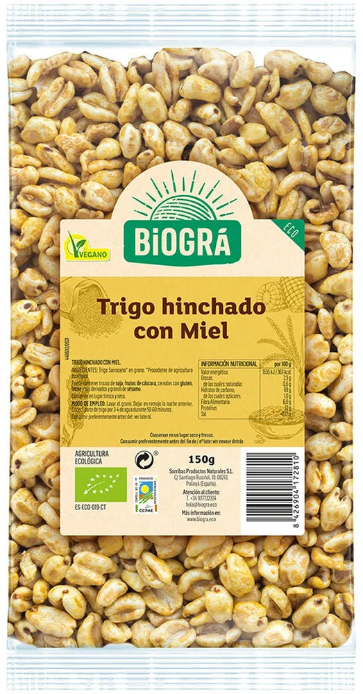 Trigo Hinchado + Miel Eco 150G,