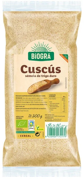 Cuscús sémola de trigo duro