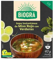 Biosopa de Miso Rojo con Verduras