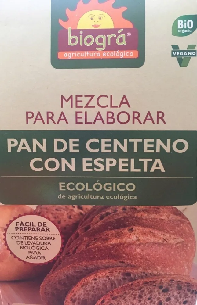 Pan de centeno con espelta