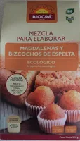 Mezcla para elaborar Magdalenas y Bizcochos de espelta