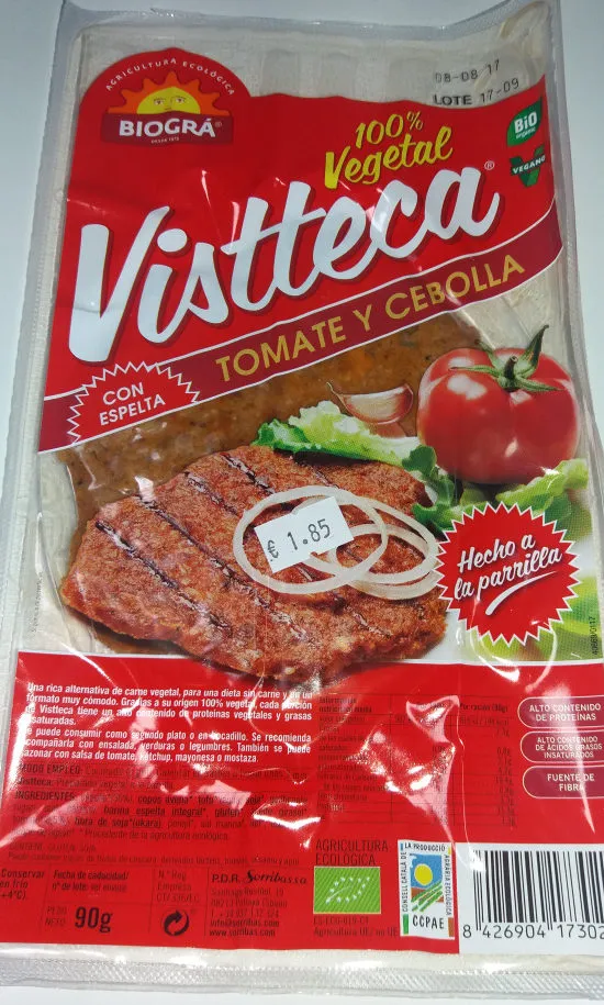 Vistecca tomate y cebolla