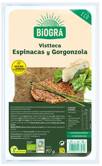 Filete espinacas y gorgonzola