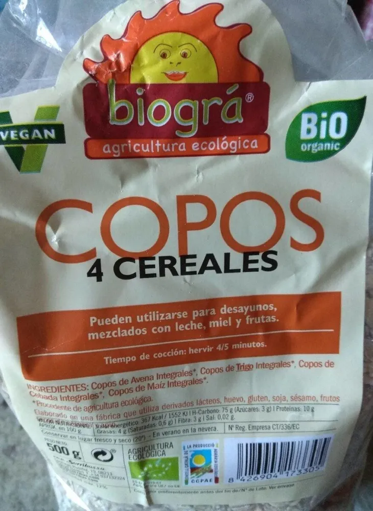 Copos 4 Cereales
