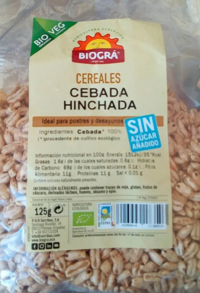 Cebada hinchada