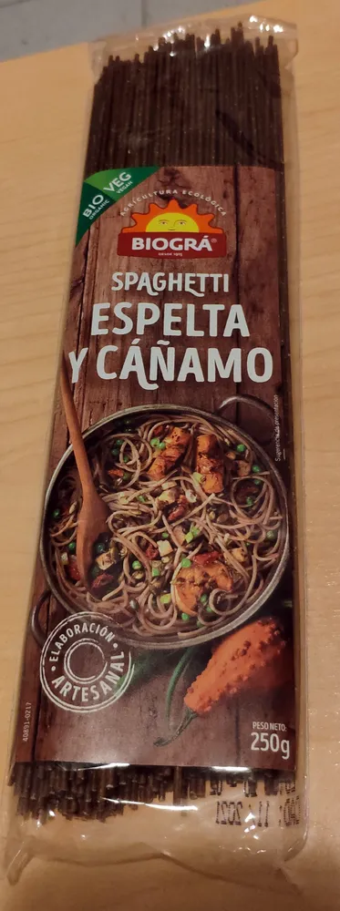 Spaghetti espelta y cañamo