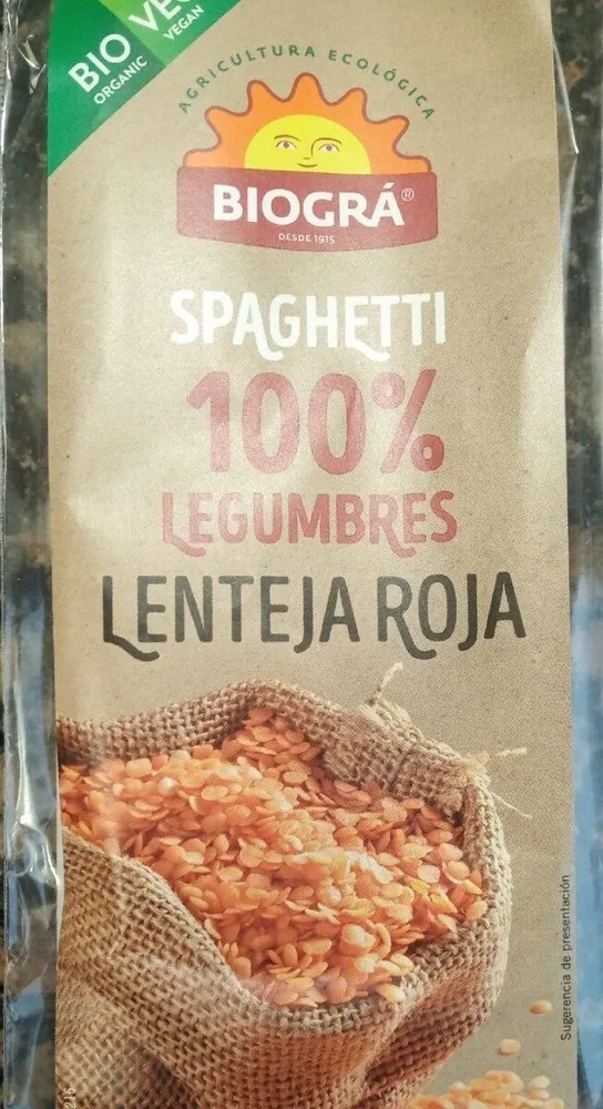 SPAGHETTI DE LENTEJA ROJA