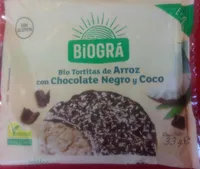 Bio Tortitas de Arroz con Chocolate Negro y Coco