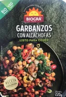 Garbanzos con alcachofas