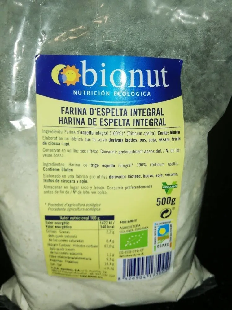 Harina de espelta integral