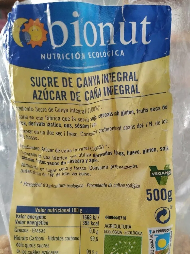 Sucre de canya integral