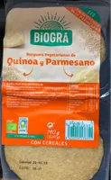 Burguers vegetarianas de quinoa y parmesano
