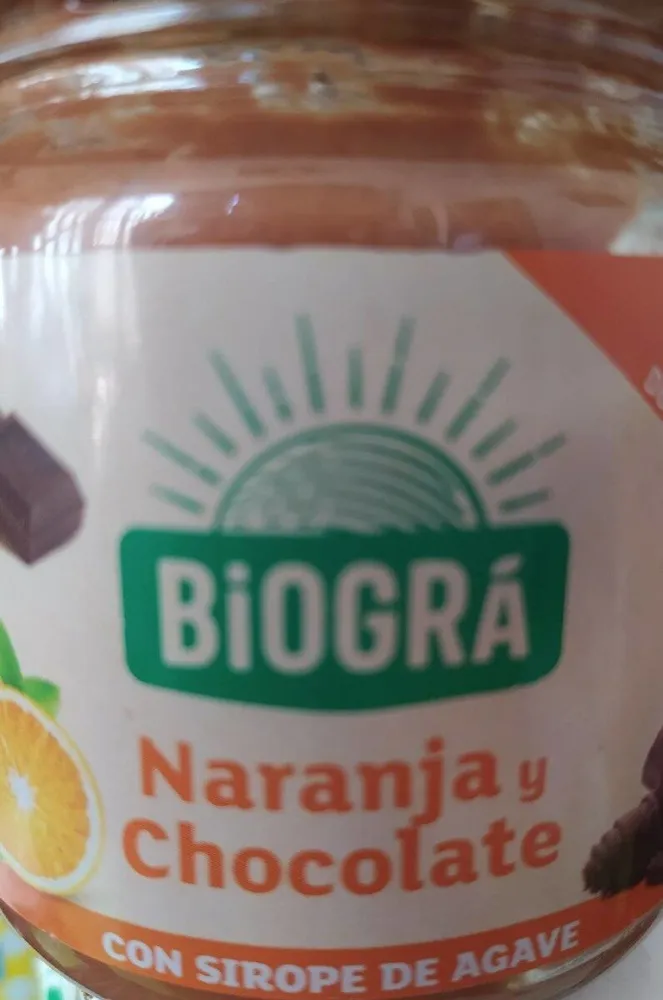 Naranja y chocolate con sirope de agave