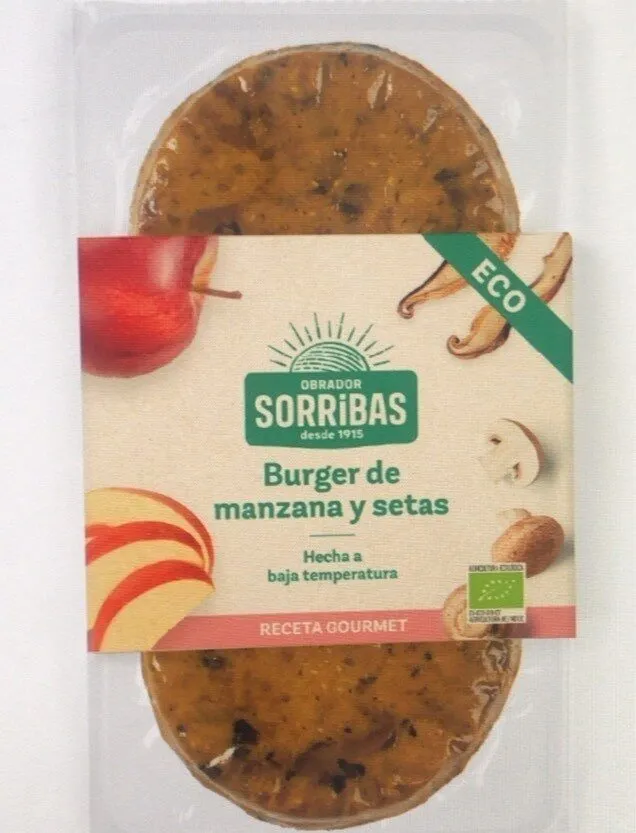 Burguer de manzana y setas