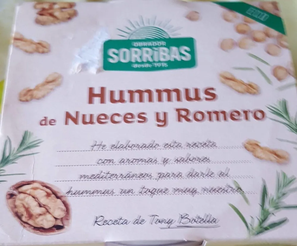 Hummus de Nueces y Romero
