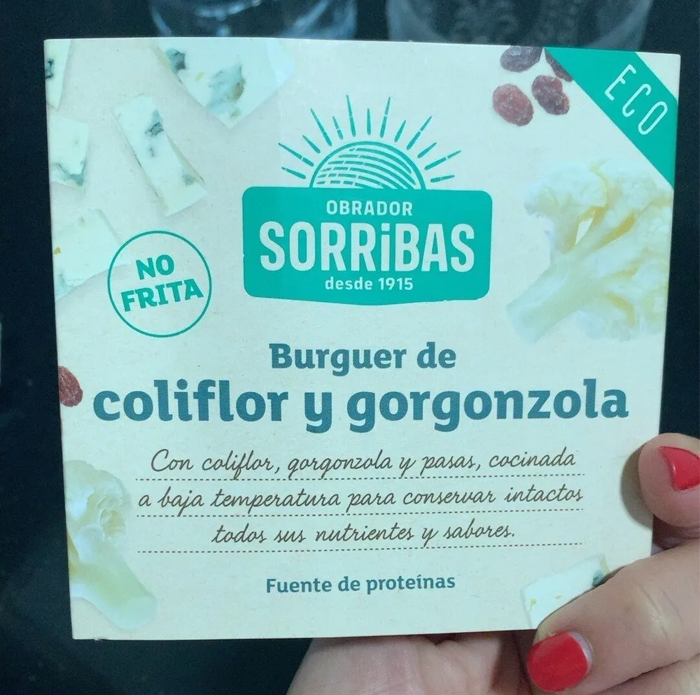 Burguer coliflor y gorgonzola