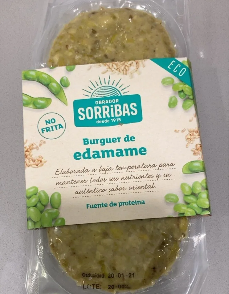 Burguer de edamame