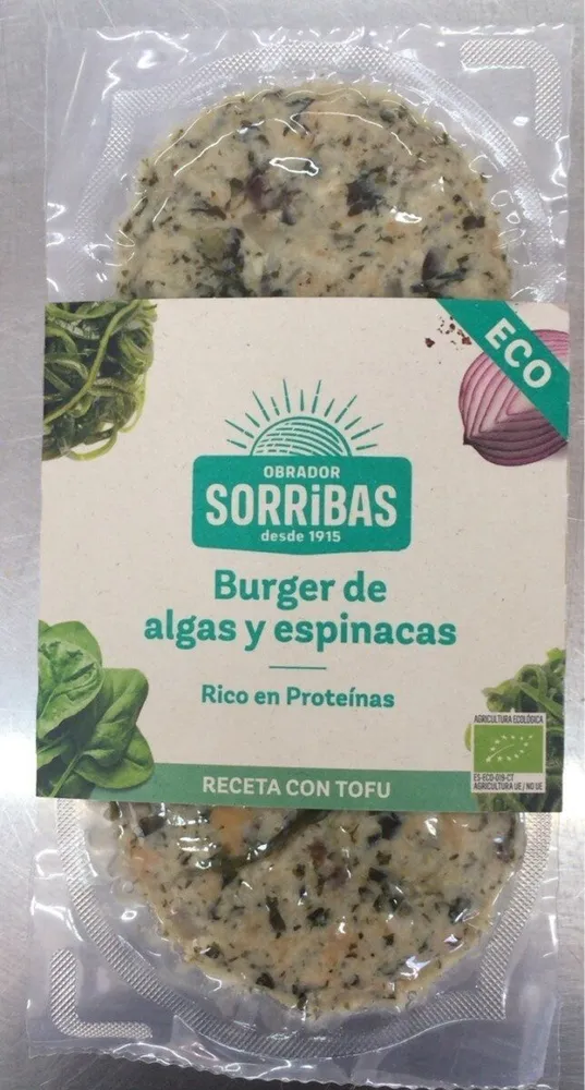 Burger de Algas y Espinacas