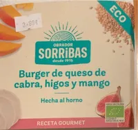 Burger de queso de cabra, higos y mango