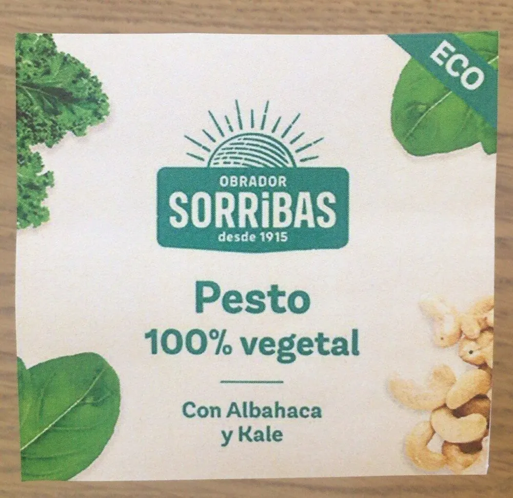 Pesto 100% vegetal