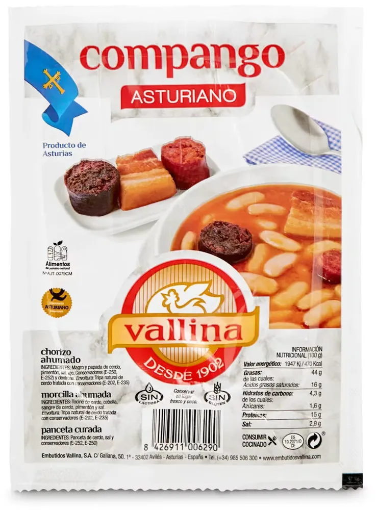 Compango asturiano chorizo y morcilla ahumada