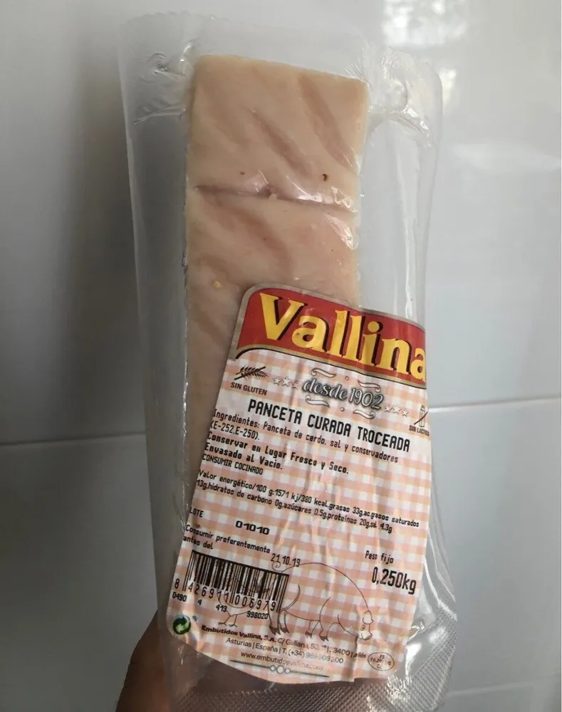Panceta curada troceada