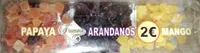 Papaya, Arándanos, Mango