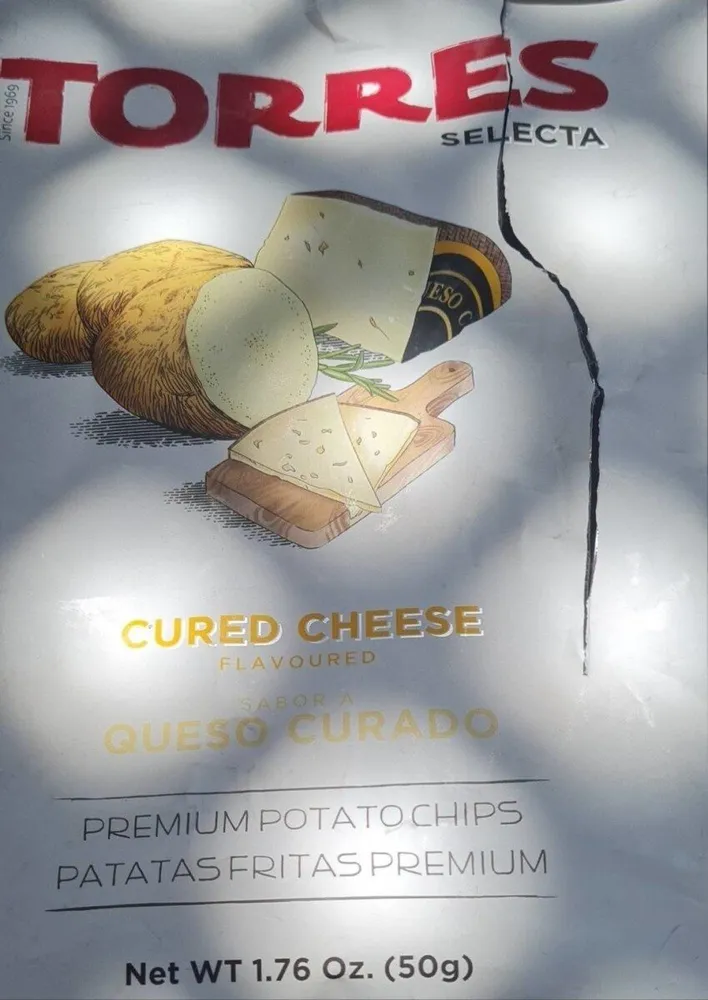 Patatas sabor a queso curado