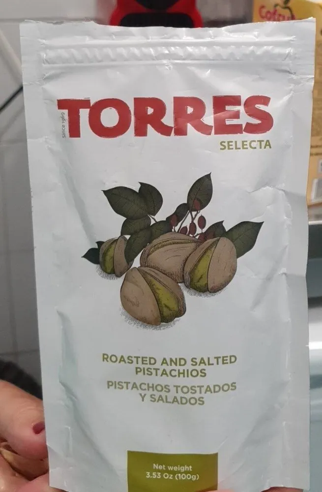 Pistachos tostados y salados