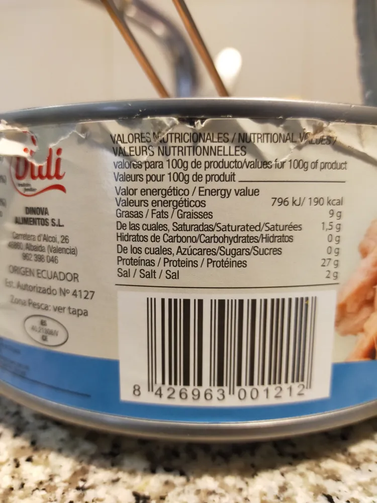 Atun claro en aceite de girasol