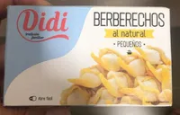 Berberechos al natural pequeños