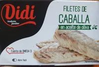 Filetes de caballa en aceite de oliva