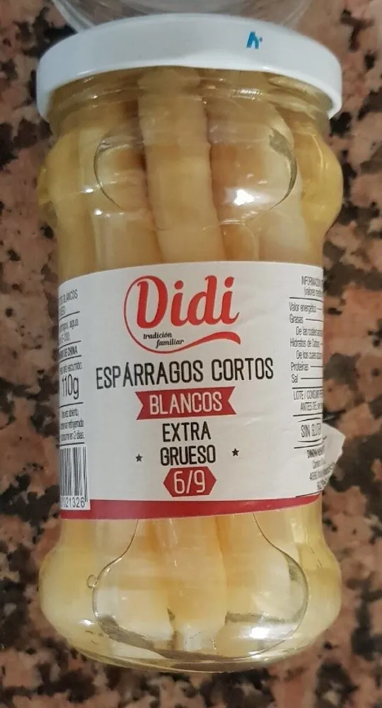 Espárragos cortos blancos