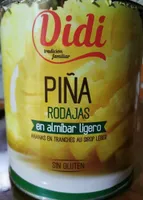 Piña rodajas en Almíbar ligero