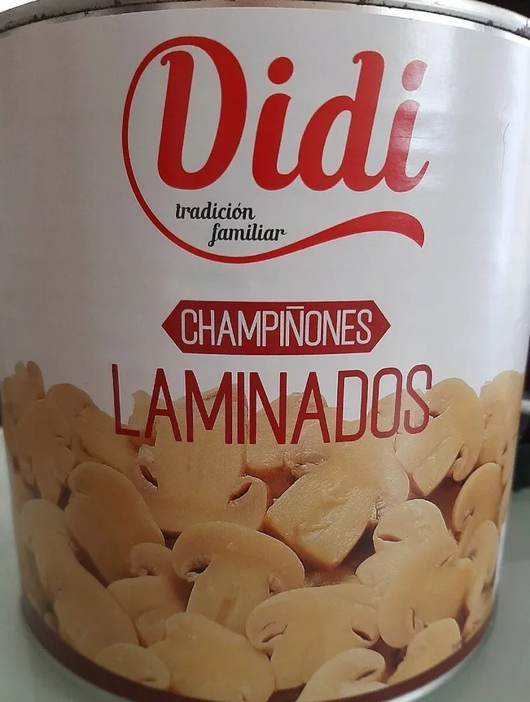 Champiñones laminados
