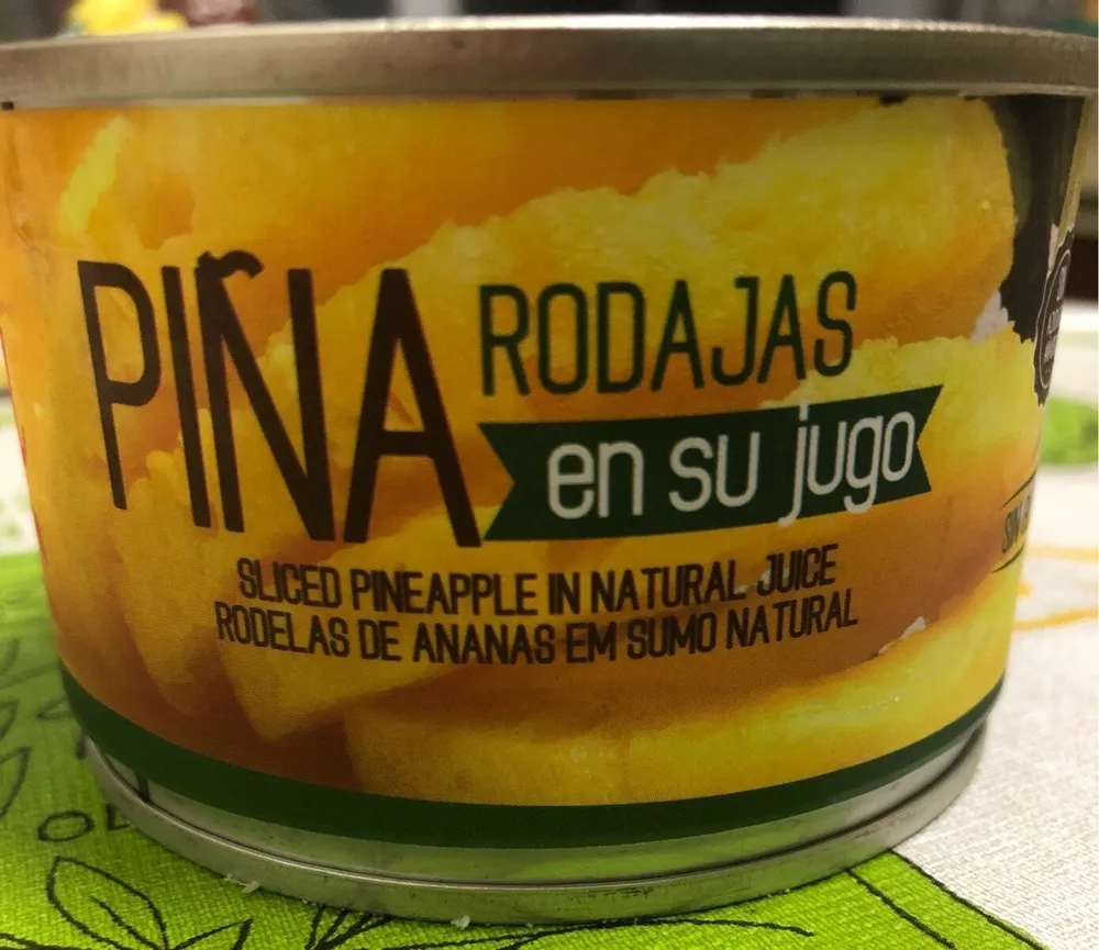 Piña rodajas en su jugo