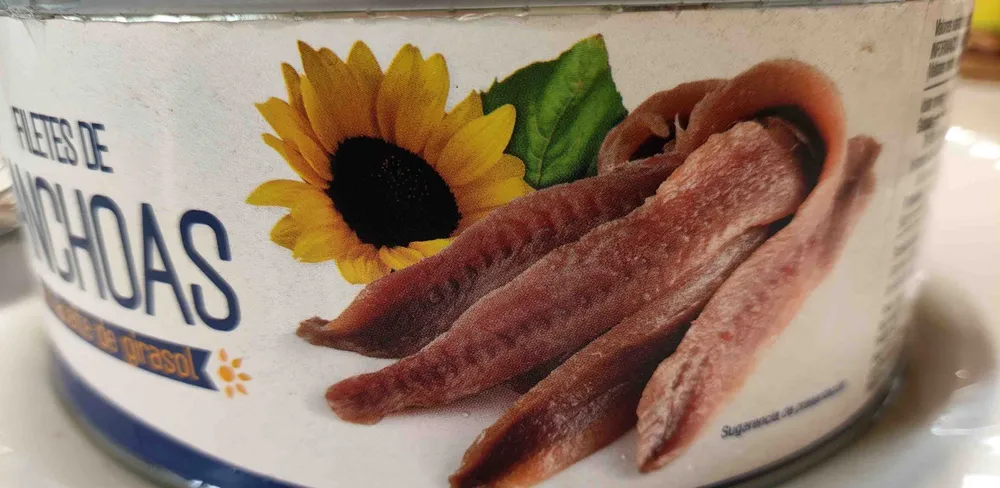 Filetes de anchoas en aceite de girasol
