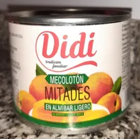 Melocotón mitades en almíbar ligero