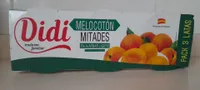 Melocotón mitades en almíbar ligero